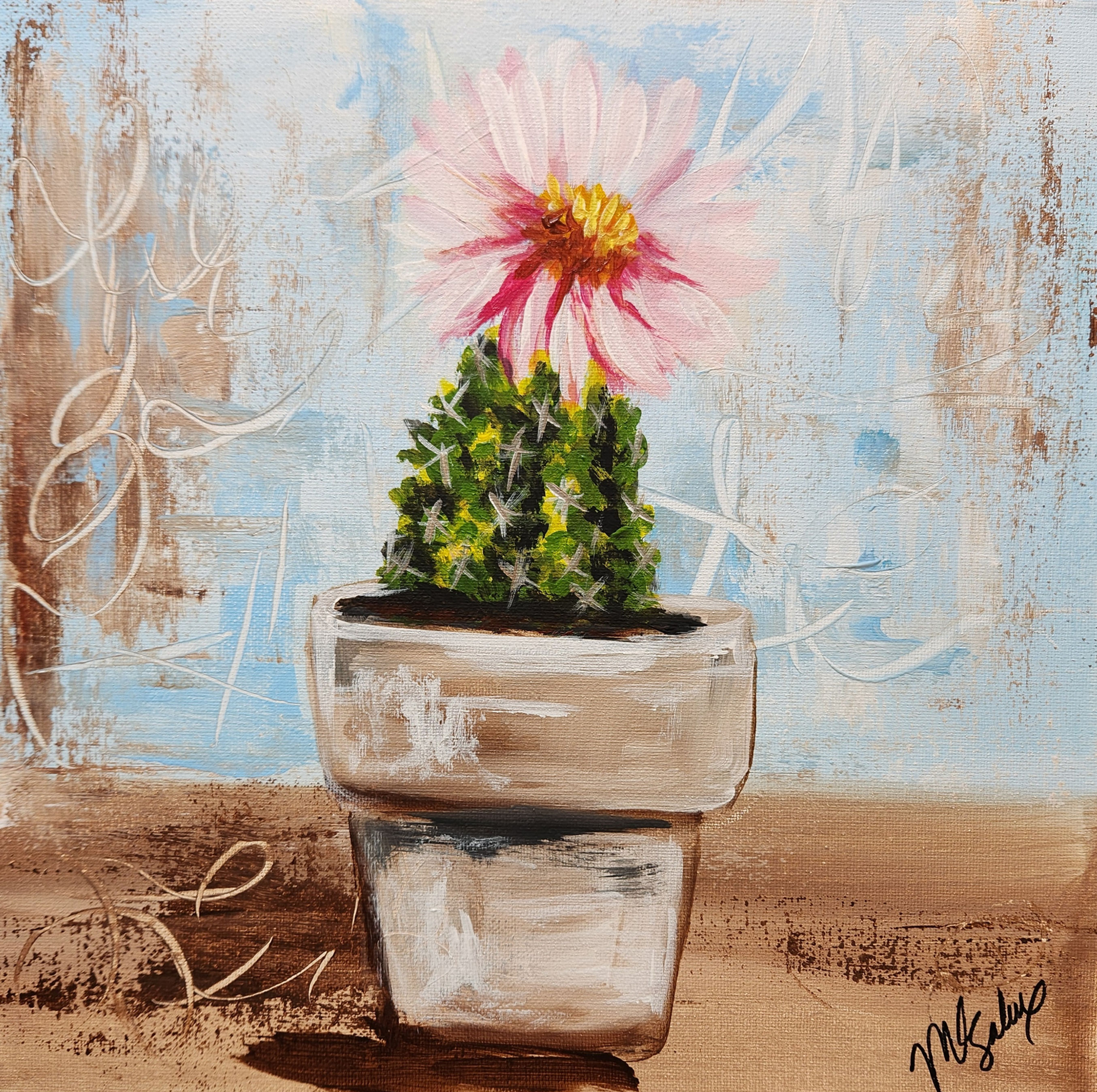 Cactus Bloom 12x12