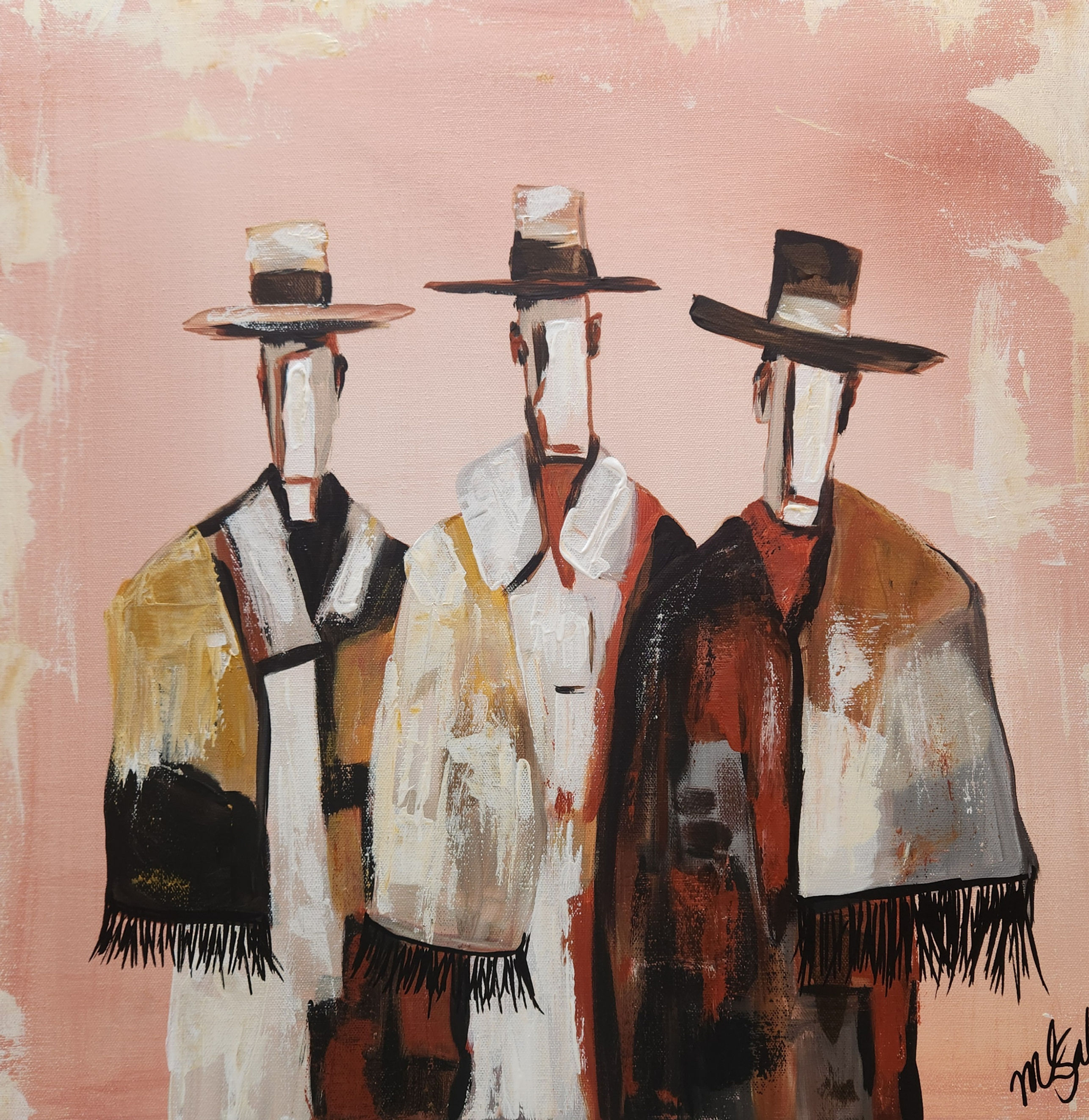"Dust & Kin" 20"x20"x1.5" Original Art