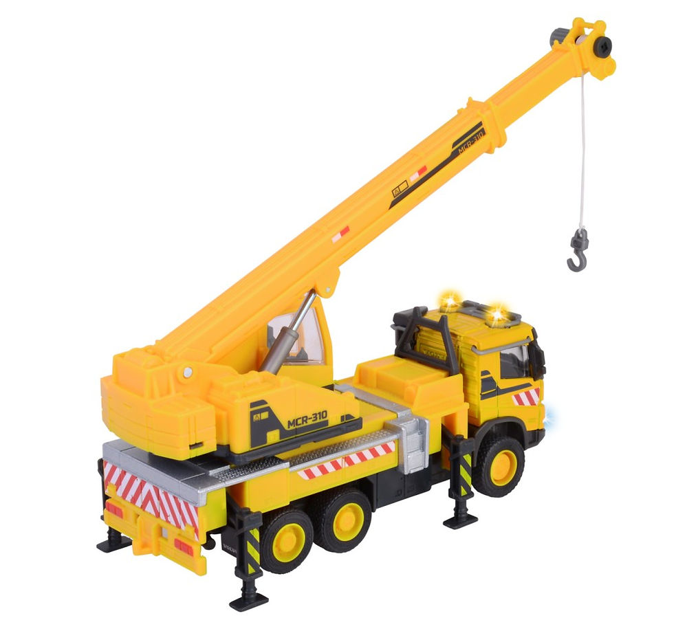 Miniatură: MAJORETTE VOLVO CAMION CU MACARA