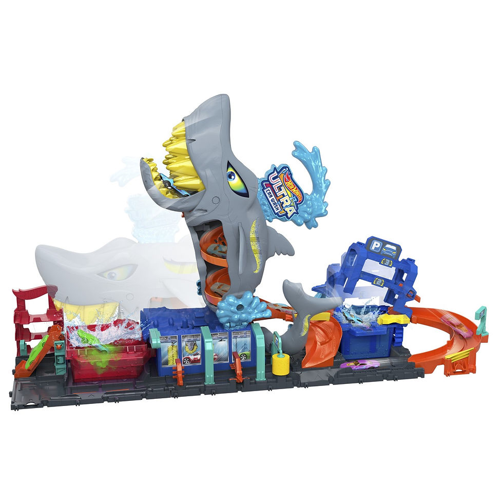 Miniatură: HOT WHEELS CITY COLOR REVEAL SPALATORIE AUTO 91CM
