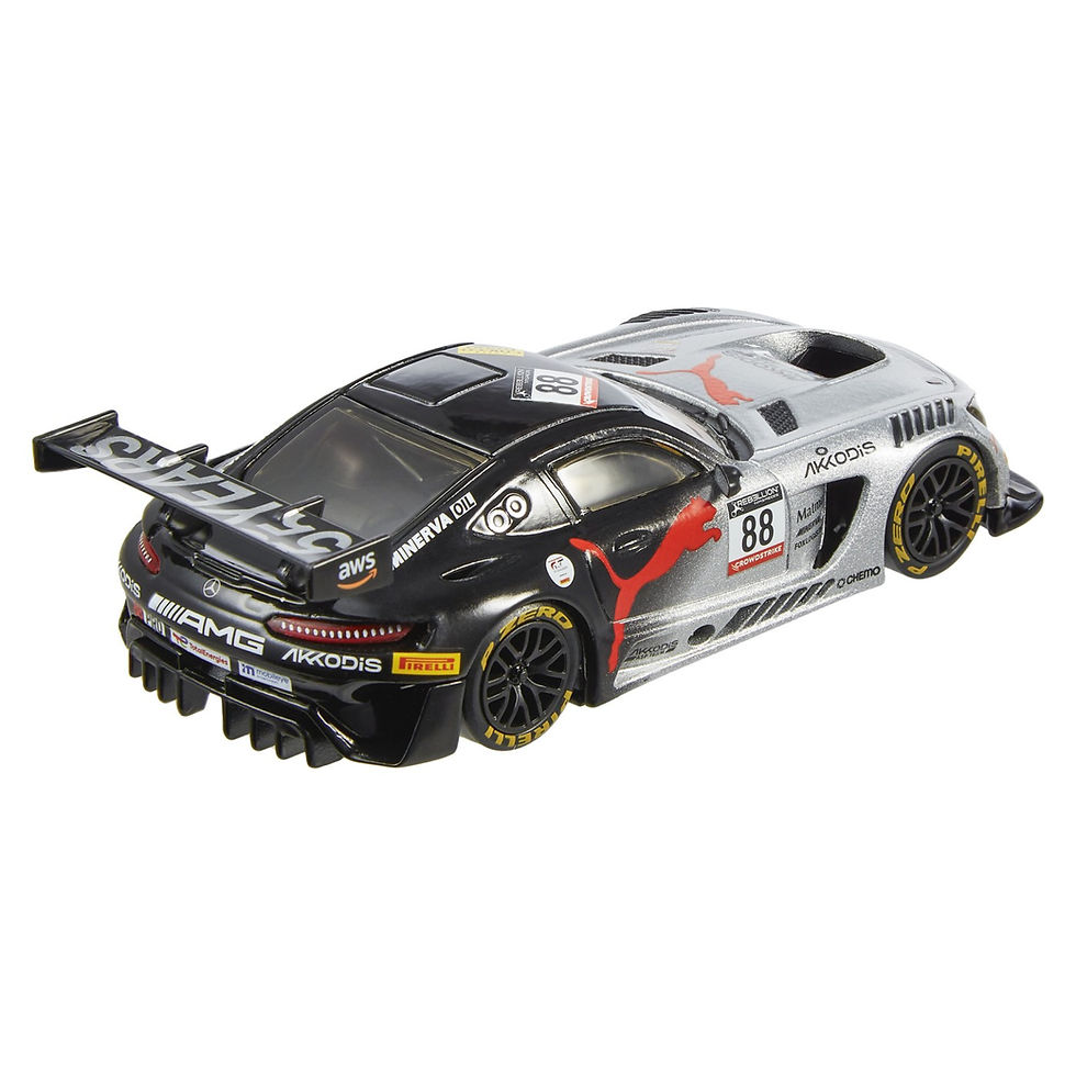 Miniatură: HOT WHEELS PREMIUM REAL RIDERS MASINUTA METALICA MERCEDES AMG GT3 SCARA 1:43