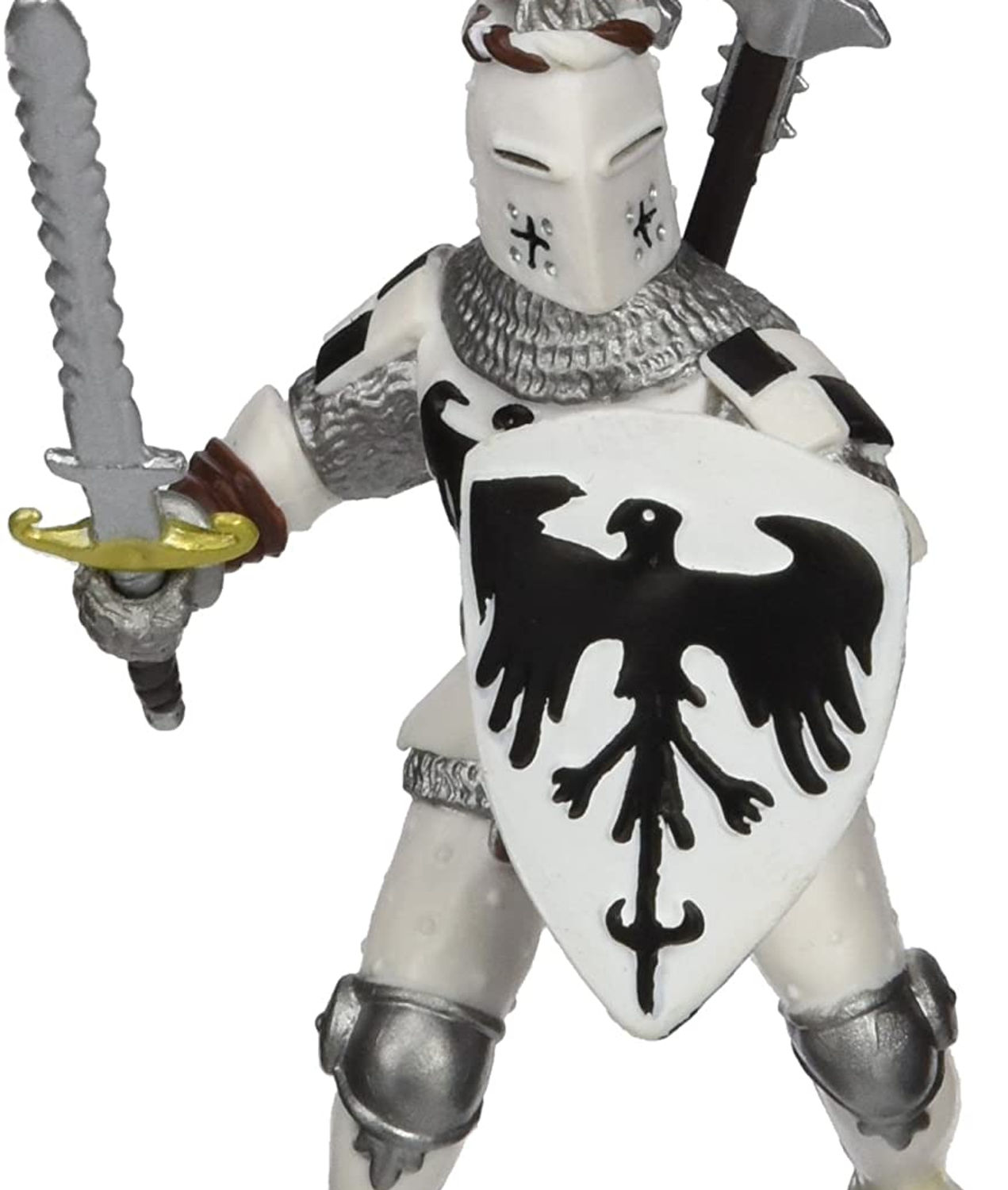 PAPO FIGURINA CAVALER CU PENE ALB