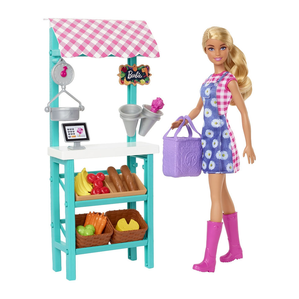 Miniatură: BARBIE PAPUSA BARBIE YOU CAN BE VANZATOARE LA MARKET