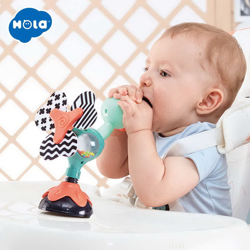 Miniatură: JUCARIE BEBE CU VENTUZA - PAUN