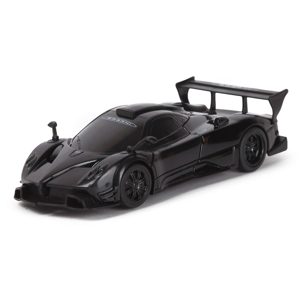 Miniatură: MASINUTA METALICA CONVERTIBILA PAGANI ZONDA R NEGRU CU SCARA 1 LA 32