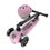 Miniatură: Scoot & Ride, trotineta copii pliabila, reglabila, roti luminoase, Led Rose,