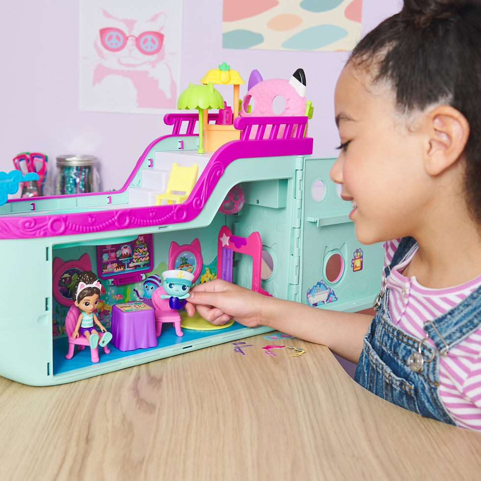 Miniatură: GABBYS DOLLHOUSE VAPORUL CU PRIETENI