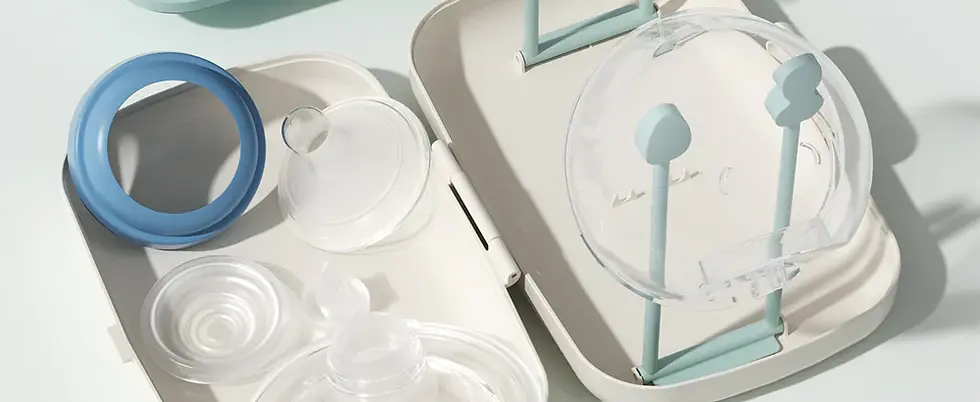 Miniatură: Kit Perii si uscator mobil Green 7 in 1 - Momcozy