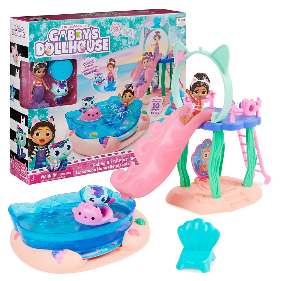 Miniatură: GABBYS DOLLHOUSE SET DE JOACA PISCINA
