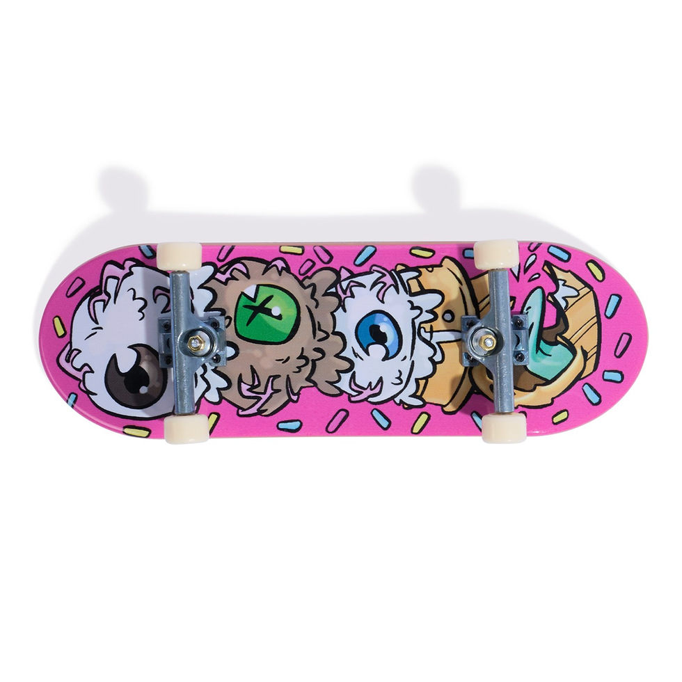 Miniatură: TECH DECH SK8 CREW PACHET 2 SETURI PLACA SI FIGURINA 9.6CM CASCA MOV SI CASTI AL