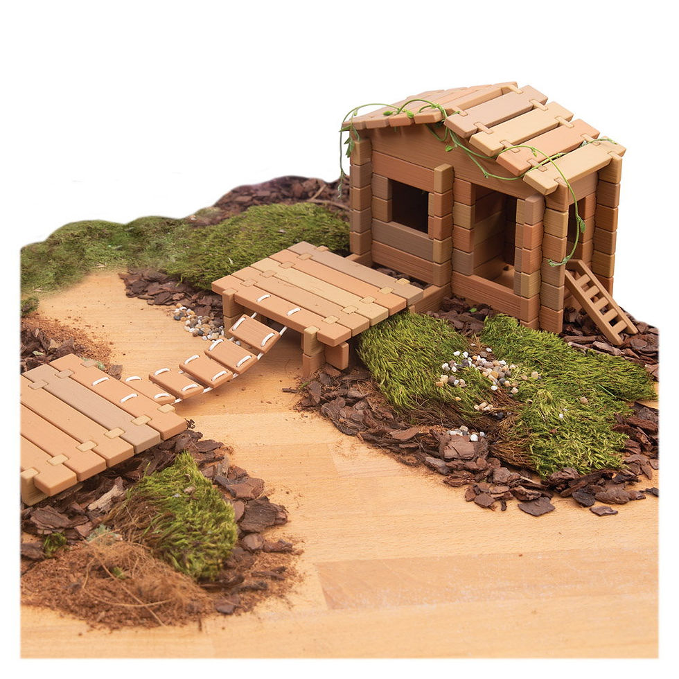 Miniatură: Notch Blocks, kit constructie Western, 85 piese, Guidecraft