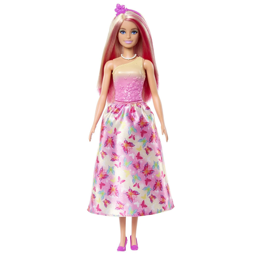 Miniatură: BARBIE PAPUSA BARBIE CU PARUL BLOND SI ROZ