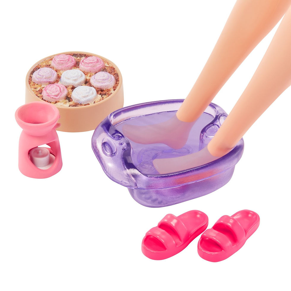 Miniatură: BARBIE SET DE JOACA CU ACCESORII PAPUSA BARBIE O ZI LA SPA