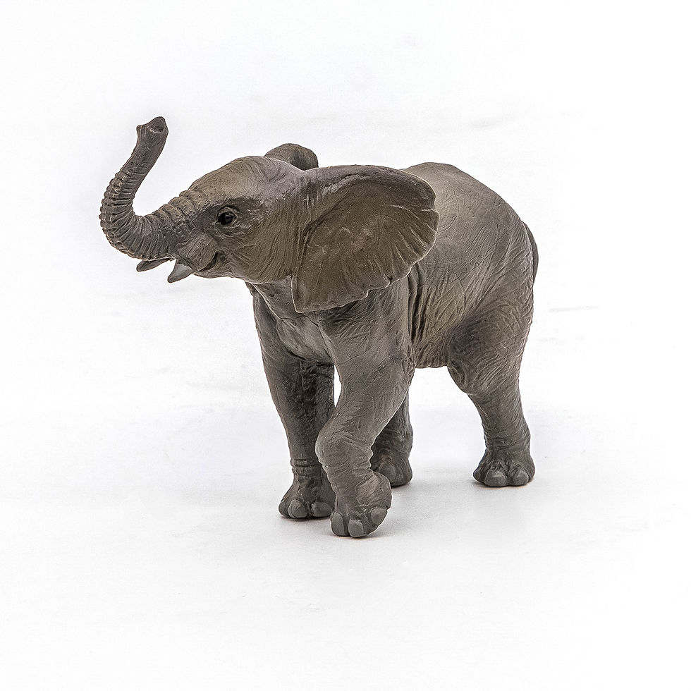 Miniatură: PAPO FIGURINA PUI ELEFANT