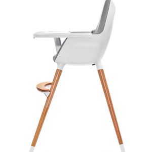 Miniatură: SCAUN DE MASA KINDERKRAFT FINI, 2 IN 1, GREY