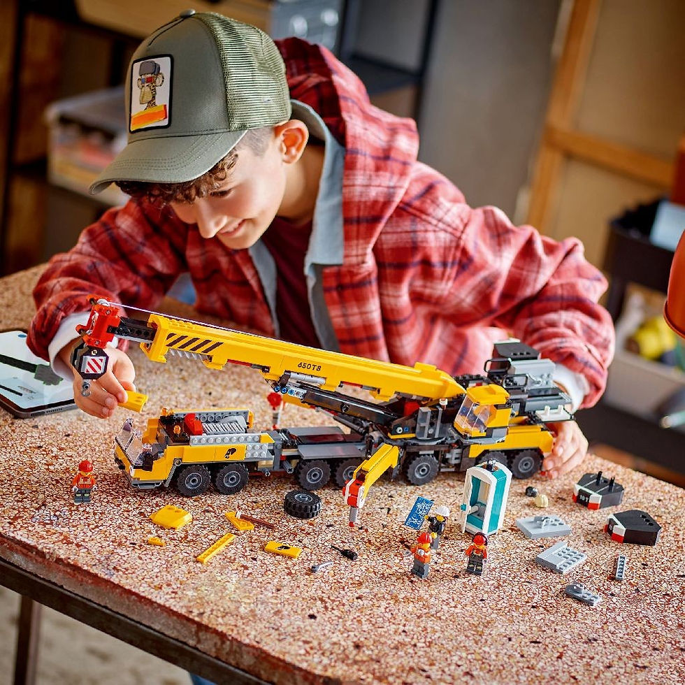 Miniatură: LEGO CITY MACARA MOBILA GALBENA DE CONSTRUCTII 60409