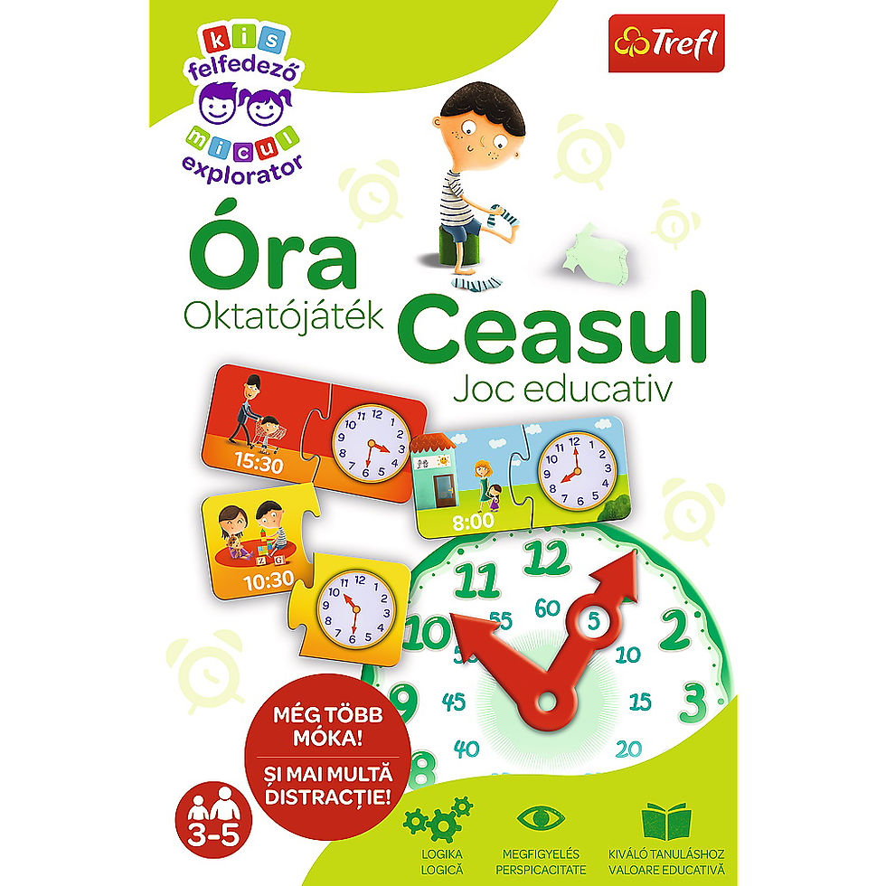 Miniatură: JOC EDUCATIV INVATA CEASUL MICULUI EXPLORATOR