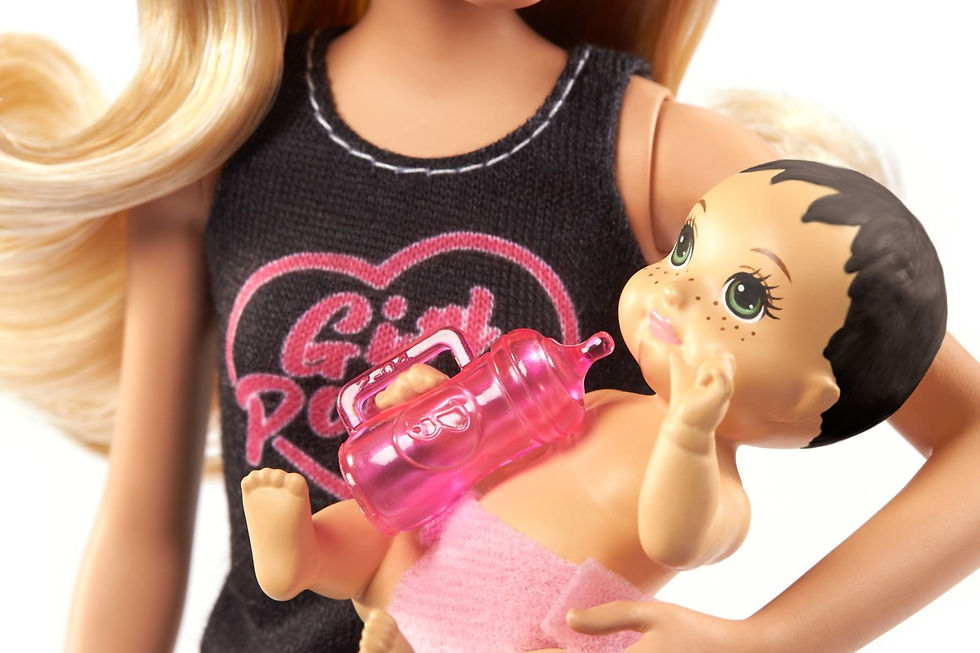 Miniatură: BARBIE PAPUSA SKIPPER FIRST JOBS BABYSITTER PAPUSA BLONDA