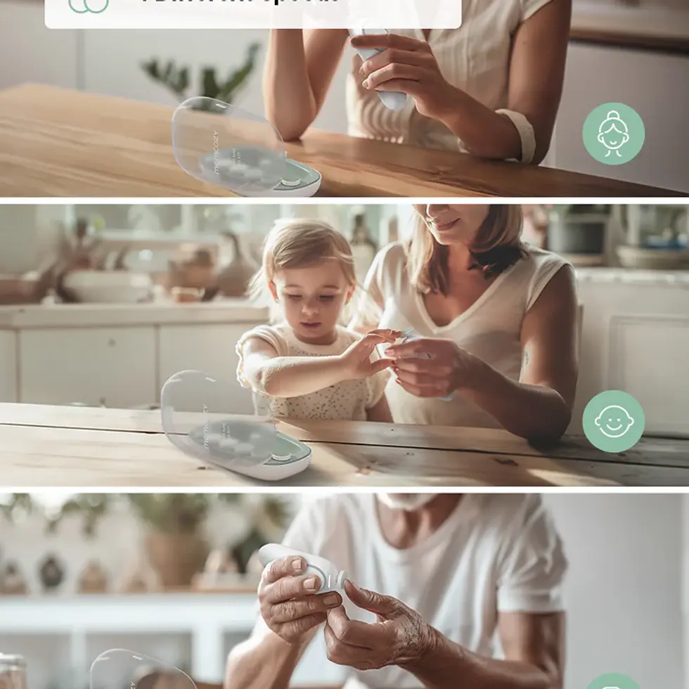 Miniatură: Kit Pila Electrica cu Led pentru Bebe sunet scazut- MOMCOZY