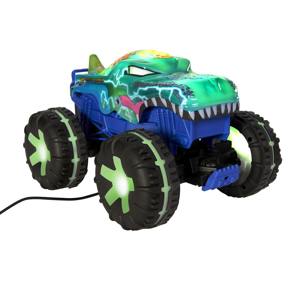 Miniatură: HOT WHEELS MONSTER TRUCK MEGA WREX ALIVE RC SCARA 1 LA15
