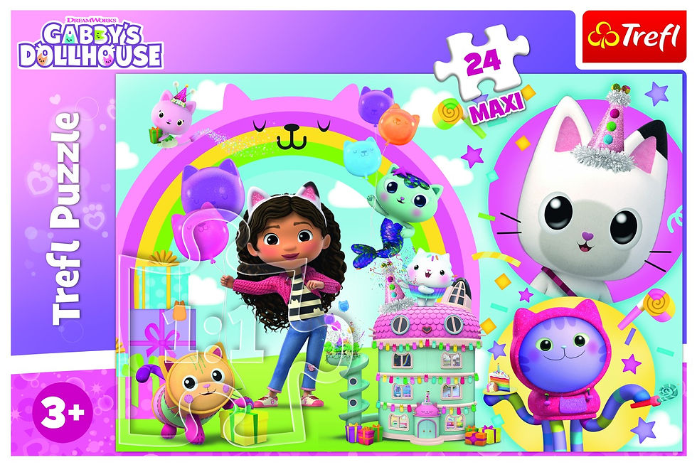 Miniatură: PUZZLE TREFL 24 MAXI GABBYS DOLLHOUSE CASA LUI GABBY