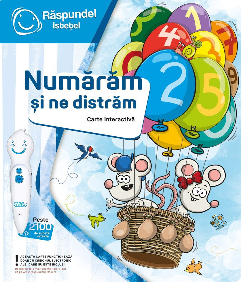 Miniatură: Raspundel Istetel, carte Numaram si ne distram, carte educativa