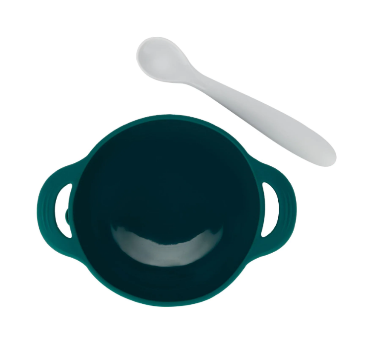 Miniatură: Babymoov - Set de hranire Taste' ISY din silicon, Catelus, set de bol cu lingura