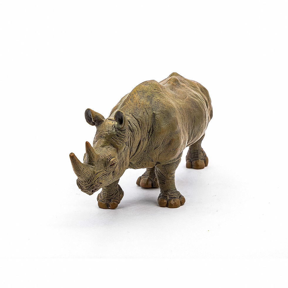 Miniatură: PAPO FIGURINA RINOCER NEGRU