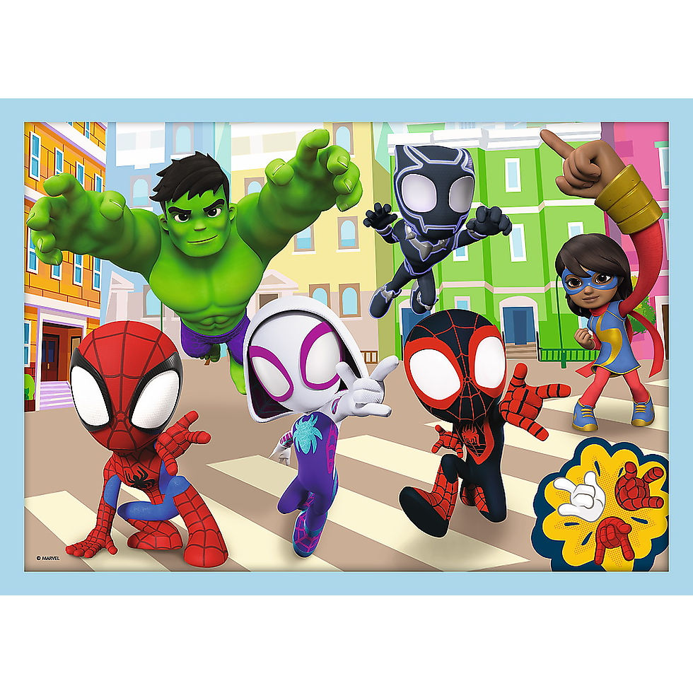 Miniatură: PUZZLE TREFL 4IN1 SPIDAY ECHIPA SPIDAY