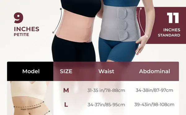 Miniatură: Centura abdominală postpartum pentru recuperare naturală și după cezariană cu ri