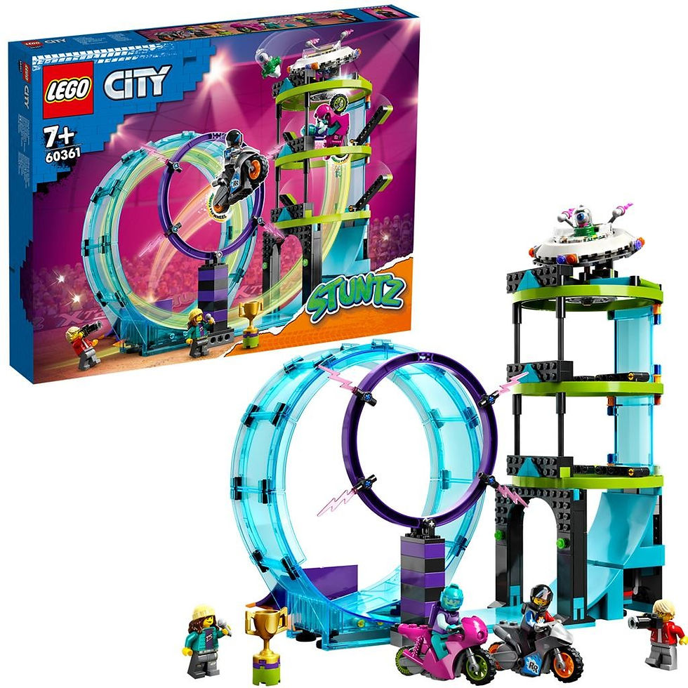 Miniatură: LEGO CITY PROVOCAREA SUPREMA DE CASCADORII PE MOTOCICLETA 60361