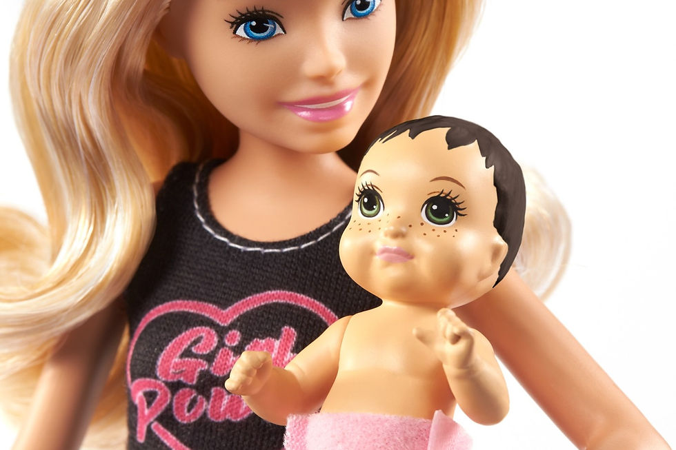 Miniatură: BARBIE PAPUSA SKIPPER FIRST JOBS BABYSITTER PAPUSA BLONDA