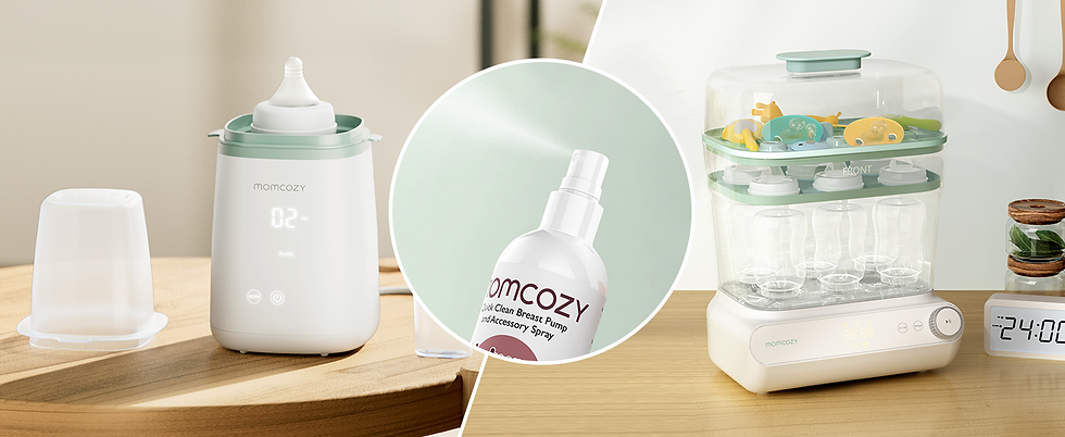 Miniatură: Spray pentru curatarea partilor pompei de San si accesorilor bebe -Momcozy