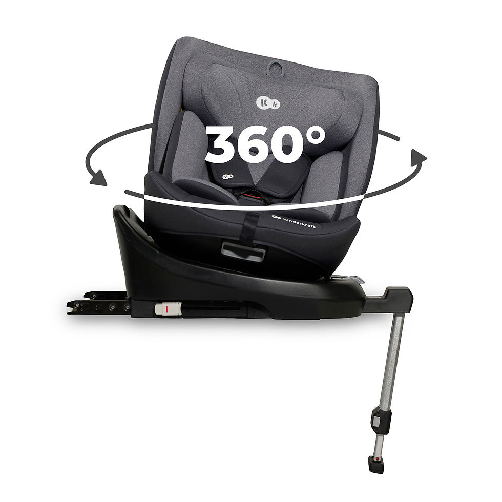 Miniatură: SCAUN AUTO I-SIZE, 40-150 CM, KINDERKRAFT I-360, GREY