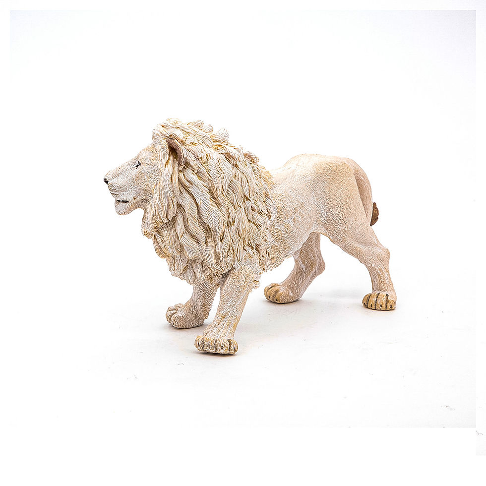 Miniatură: PAPO FIGURINA LEU ALB