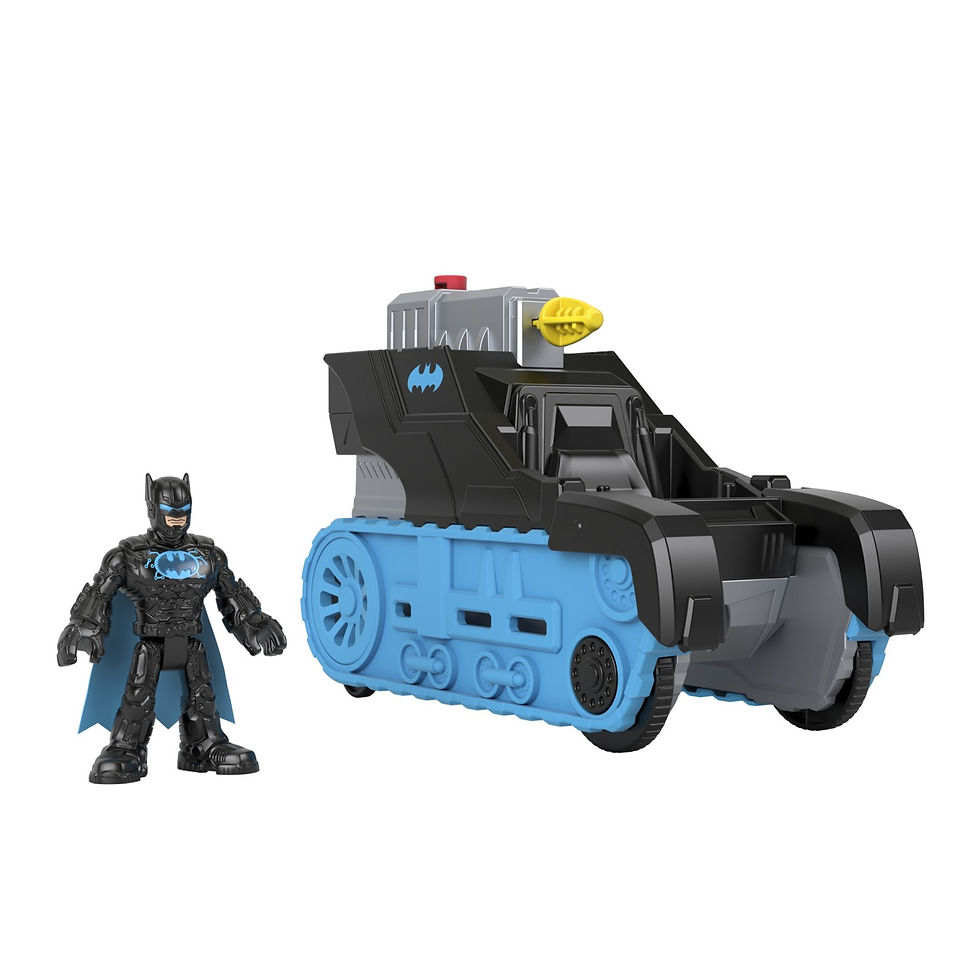 Miniatură: FISHER PRICE IMAGINEXT DC SUPER FRIENDS VEHICUL CU FIGURINA BAT-TECH