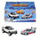 Miniatură: HOT WHEELS SET 2 MASINUTE METALICE PULL BACK GMC HUMMER EV SI CORVETTE C8R 1:43
