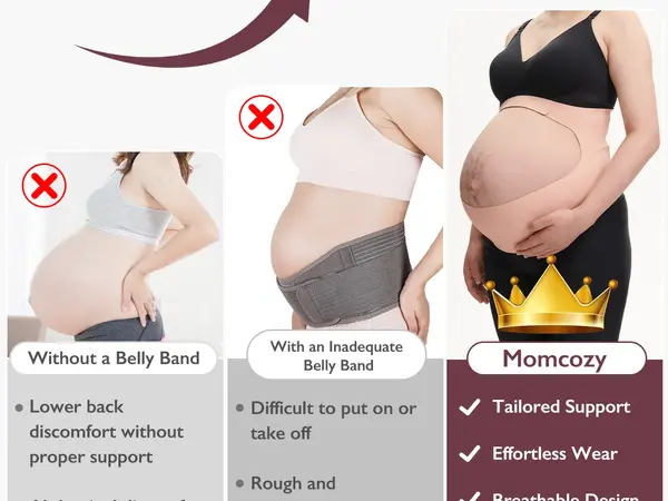 Miniatură: Centura susținerea greutății abdominala pentru gravide -BumpEase - Momcozy Ergon