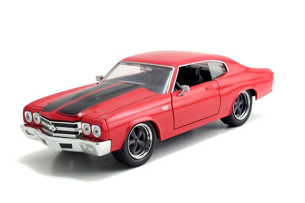 Miniatură: MASINUTA METALICA FAST AND FURIOUS 1970 CHEVY CHEVELLE SCARA 1 LA 24