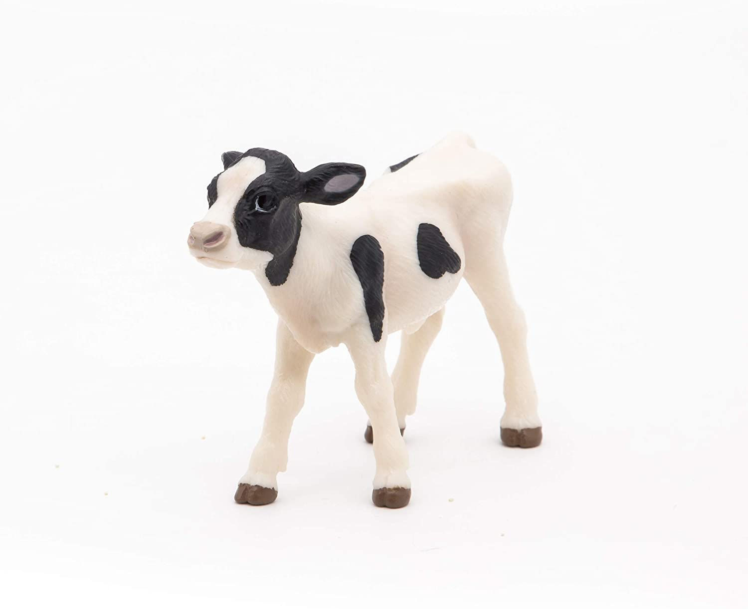 PAPO FIGURINA VITEL ALB CU NEGRU