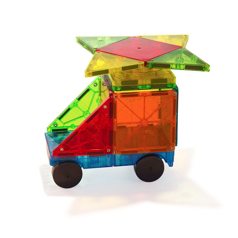 Miniatură: Magna-Tiles Metropolis, set magnetic 110 piese