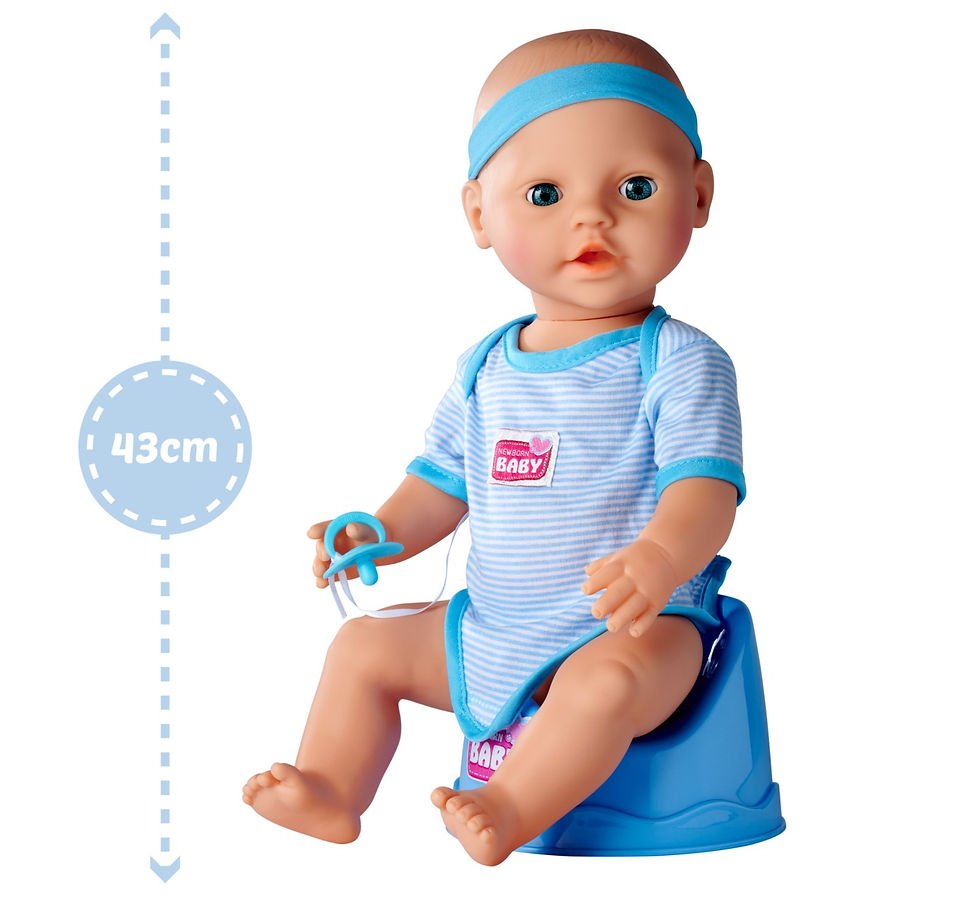 Miniatură: NEW BORN BABY BEBELUS 43CM