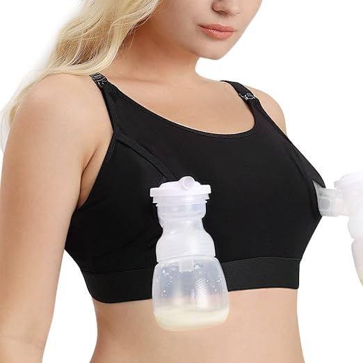 Miniatură: THE ORIGINAL - Sutien 2 in 1  pentu pompare, alaptare Hands Free ultra moale - N