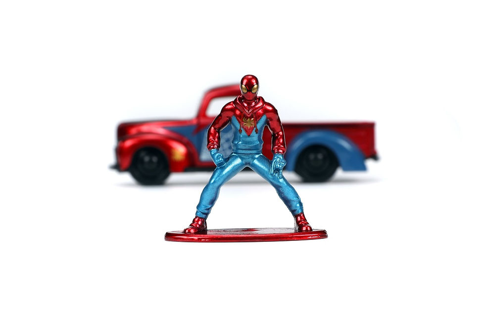 Miniatură: JADA MARVEL SET MASINUTA METALICA FORD PICK UP SCARA 1:32 SI FIGURINA METALICA S