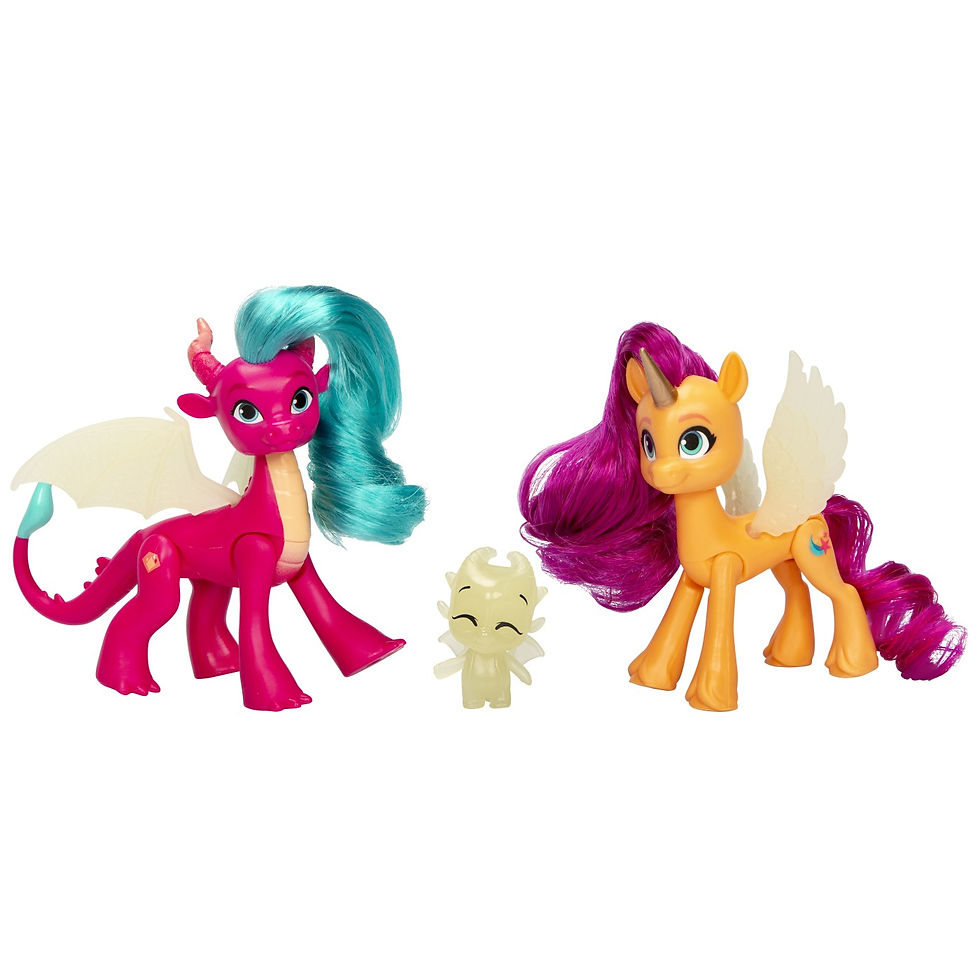 Miniatură: MY LITTLE PONY SET 2 FIGURINE DEZVALUIREA DRAGONULUI