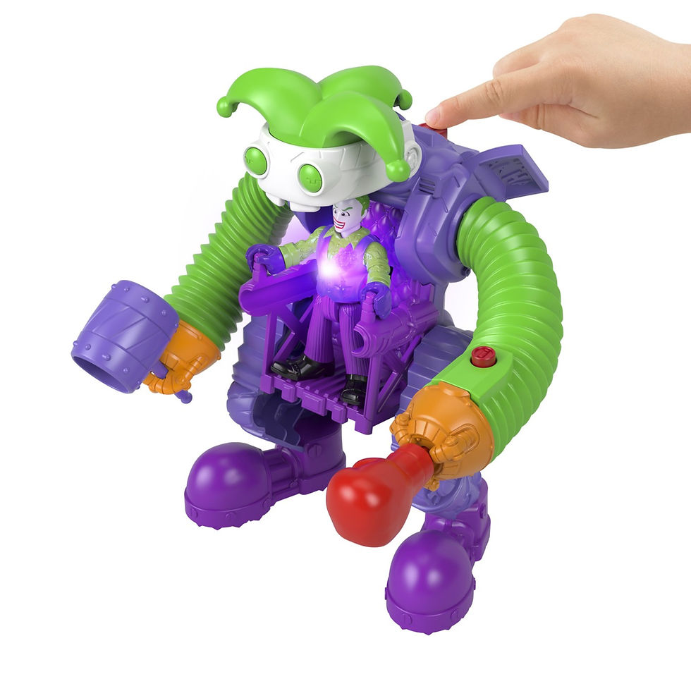 Miniatură: FISHER PRICE IMAGINEXT DC SUPER FRIENDS VEHICUL CU FIGURINA JOKER