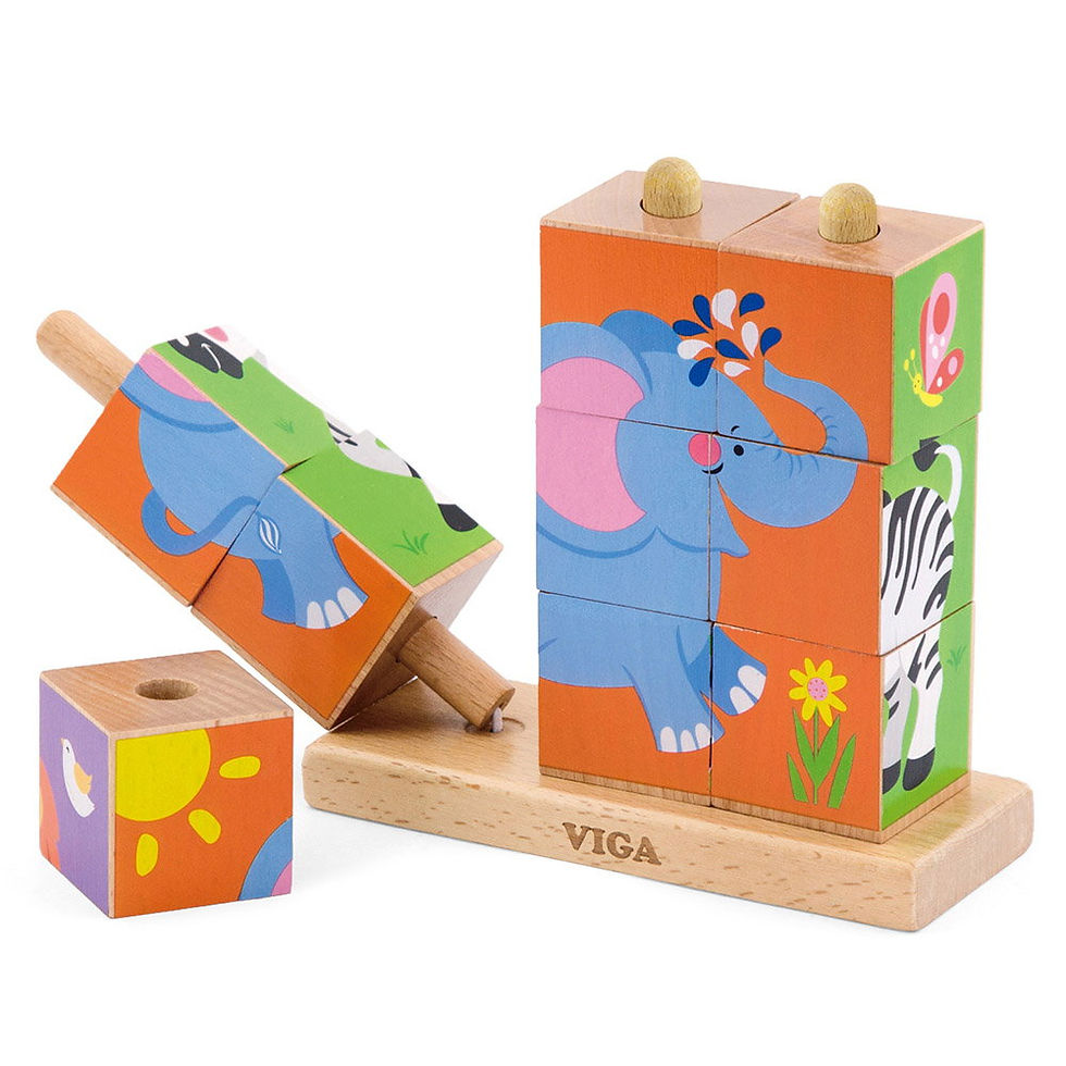 Miniatură: Cuburi montessori, Animale salbatice