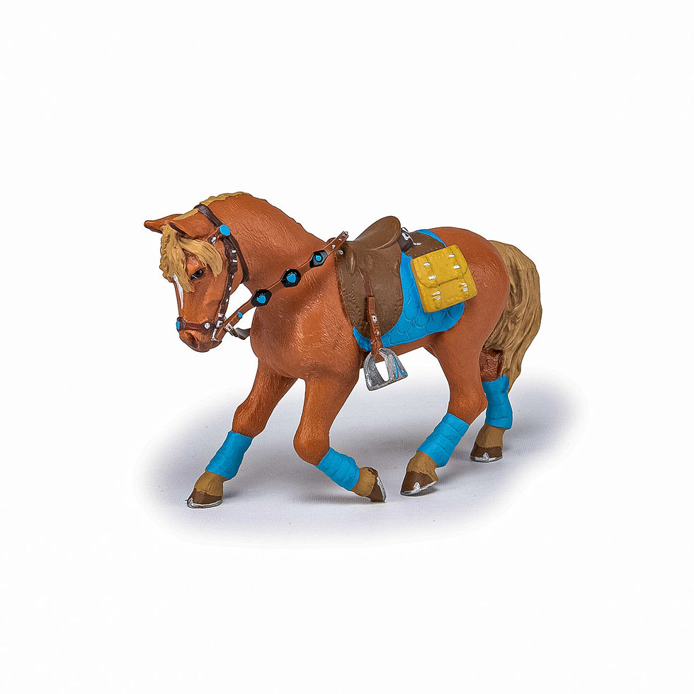 Miniatură: PAPO FIGURINA CAL DE ECHITATIE