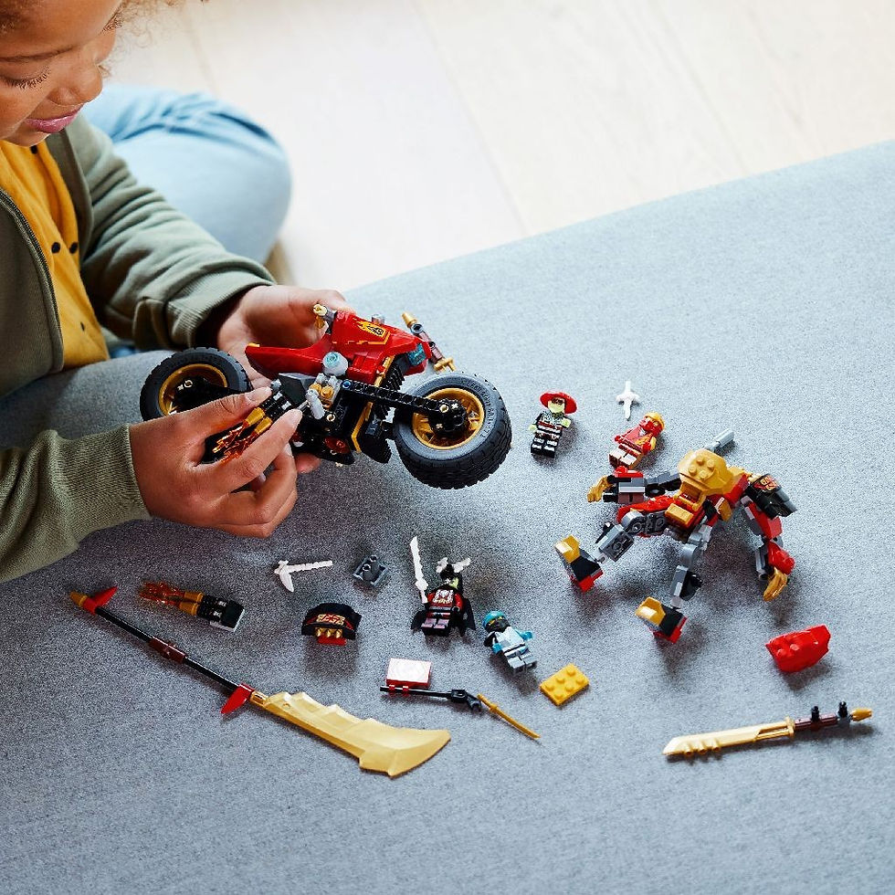 Miniatură: LEGO NINJAGO MOTOCICLETA ROBOT EVO A LUI KAI 71783