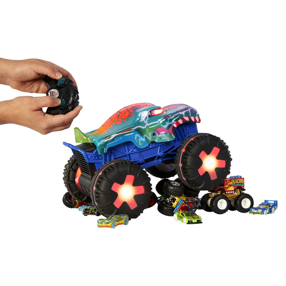Miniatură: HOT WHEELS MONSTER TRUCK MEGA WREX ALIVE RC SCARA 1 LA15